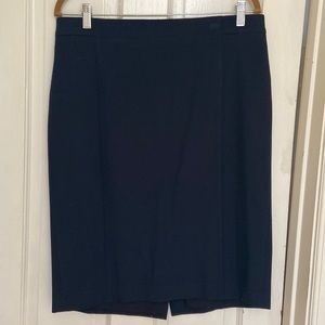 Ann Taylor Navy Pencil Skirt 12